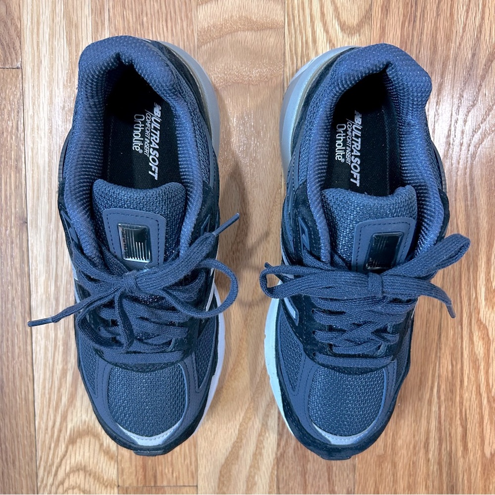 Women’s New Balance 990v5 Suede Leather Navy Blue New NIB Size 5.5 - Picture 8 of 14